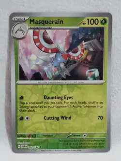 Masquerain #2/182 Paradox Rift 2023 Reverse Holo Pokemon TCG - Image 1