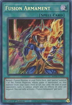 YUGIOH (MISPRINT) Fusion Armament MP24-EN105 Secret Rare - Image 1