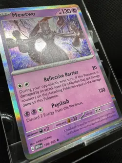 Mewtwo 150/165 Holo Scarlet & Violet 151 Pokemon Card NM/Mint - Image 2