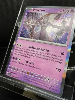 Mewtwo 150/165 Holo Scarlet & Violet 151 Pokemon Card NM/Mint - Image 3