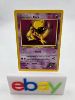 Sabrina's Abra 19/53 Wotc Promo Regular 2000 Pokemon Card NM - Image 1