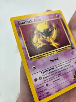 Sabrina's Abra 19/53 Wotc Promo Regular 2000 Pokemon Card NM - Image 3