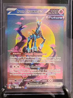 Iron Crown ex 206/162 Special Illustration Rare Temporal Forces Pokemon Card - Image 1