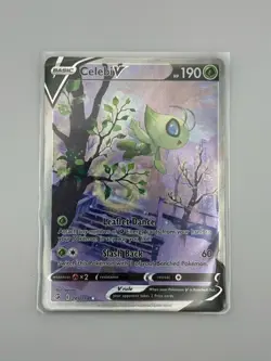 Pokemon TCG SWSH Fusion Strike Celebi v Alt Art Holo Ultra Rare Card 245/264 - Image 1