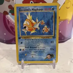 Pokemon Gym Challenge 73/132 Giovanni's Magikarp 1st Edition Pokemon Card NM - Image 1