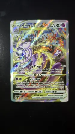Pokemon Mewtwo VSTAR TCG Crown Zenith Ultra Rare Holo Card GG44/GG70 - Image 1