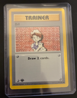 Pokemon Cards Base Set 1st Edition Common: Bill 91/102 1999 Original - Image 1