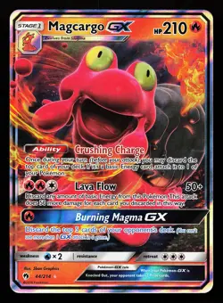 Magcargo GX 44/214 Holo Rare Lost Thunder Pokemon Card - Image 1
