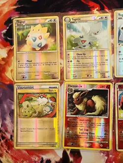 Vintage Pokemon Holo Card Lot Of 6(All Reverse Holos) Flareon Togepi Vulpix - Image 2