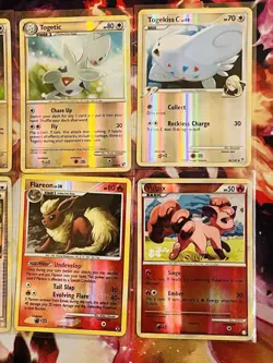 Vintage Pokemon Holo Card Lot Of 6(All Reverse Holos) Flareon Togepi Vulpix - Image 3