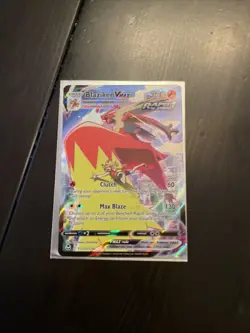 Pokemon TCG Blaziken VMAX Silver Tempest Ultra Rare Card TG15/TG30 Excellent - Image 1