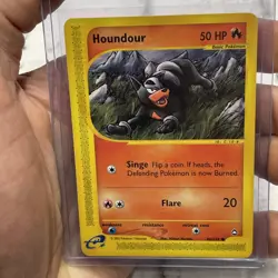 Pokemon Houndour - 86/147 Aquapolis - Pokemon TCG - 2003 LP Vintage Common Card - Image 1
