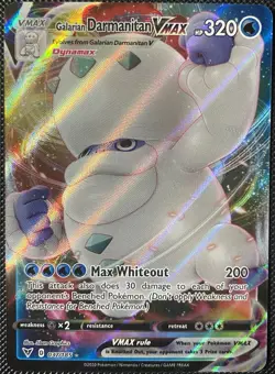 Galarian Darmanitan VMAX 037/185 Swsh04: Vivid Voltage Holo - Pokemon Card - Image 1