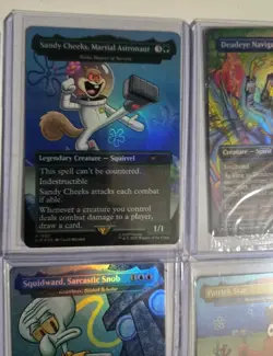 MTG Secret Lair Sponge Bob Lands Rainbow Foil Magic the Gathering - Image 3