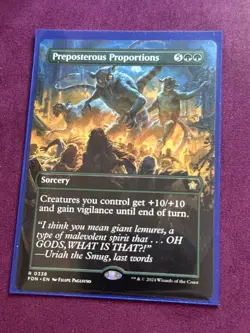 MTG Preposterous Proportions (Borderless) [Foundations] Near Mint​ - Image 3
