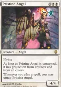 Pristine Angel - Foil Magic mtg Moderate Play, English Darksteel x1 - Image 1
