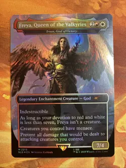 MTG Foil Freya, Queen of the Valkyries - Iroas, God of Victory God of War: Norse - Image 1