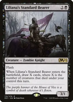 MTG Liliana's Standard Bearer Core 2021 110 Regular Rare - Image 1