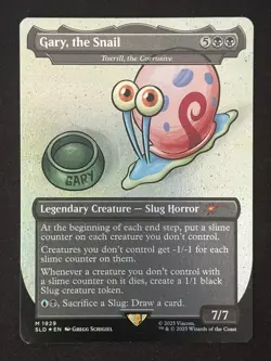 1x MTG Gary, the Snail - Toxrill, the Corrosive (Rainbow Foil) - (SLD) #1929 - Image 1