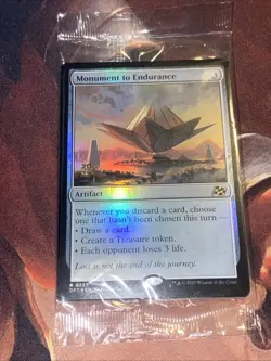 Monument Of Endurance X1 Mtg Aetherdrift Nm Foil Prerelease Promo Sealed - Image 1
