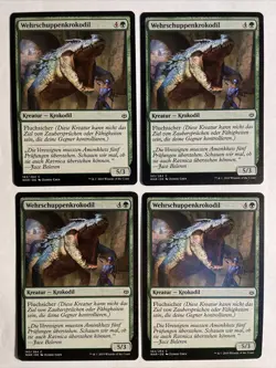 4x Mtg War Of The Sparks Wehrschuppenkrokodil NM Magic The Gathering - Image 1