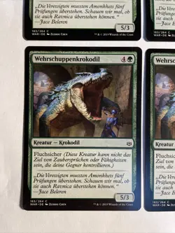 4x Mtg War Of The Sparks Wehrschuppenkrokodil NM Magic The Gathering - Image 2