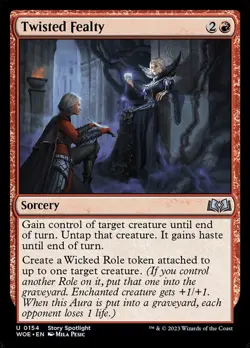 x4 Twisted Fealty U MTG Wilds of Eldraine M/NM, English - Image 1