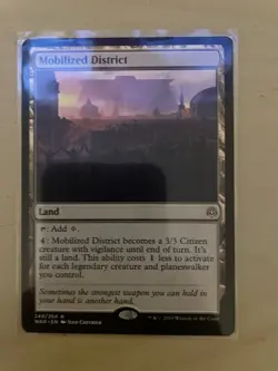 Magic the Gathering MTG Mobilized District #249/264 War of the Spark Rare - Image 1