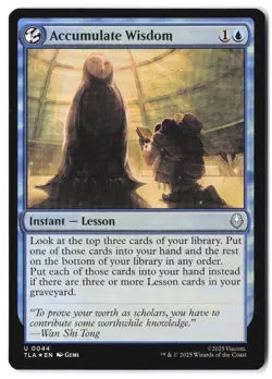 Accumulate Wisdom 44 MTG Avatar TLA NM Foil - Image 1