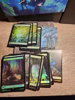 20 - Foil Full Art Lands Forest Mixed Set Magic The Gathering NM/M Random - Image 1