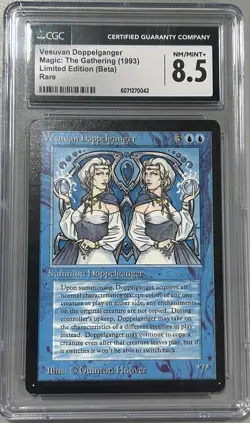 1993 Magic: The Gathering Beta Vesuvan Doppelganger CGC 8.5 - Image 1