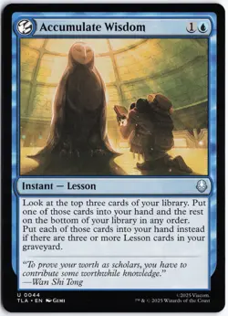 MTG - Accumulate Wisdom #44 - Normal - TLA Avatar: The Last Airbender - Image 1