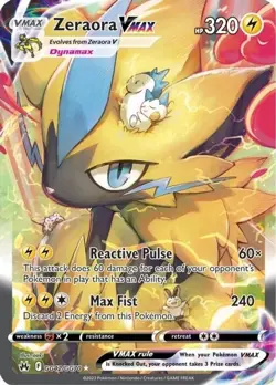 Zeraora VMAX - GG42/GG70 - Ultra Rare Pokemon Crown Zenith NM - Image 1