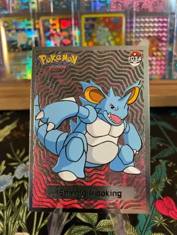 ?? SHINING Nidoking Non-TCG 2024 SHINY POKEMON Card Kanto Peru Foil NM ?? - Image 1