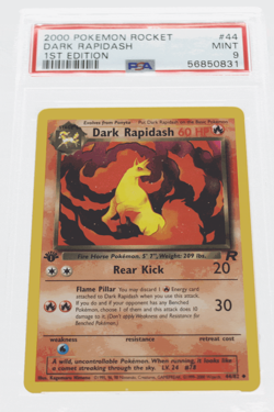 PSA 9 MINT 2000 Pokemon Team Rocket #44 Dark Rapidash 1st Edition !!! - Image 1