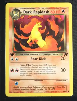 PSA 9 MINT 2000 Pokemon Team Rocket #44 Dark Rapidash 1st Edition !!! - Image 3