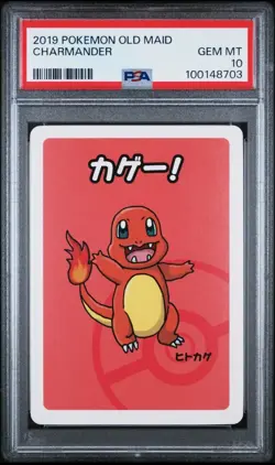2019 POKEMON OLD MAID CHARMANDER PSA 10 - Image 1
