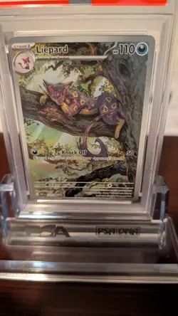 2025 POKEMON WHT EN-WHITE FLARE ILLUSTRATION RARE #137 LIEPARD PSA 9 - Image 2