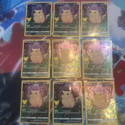 Pikachu 005/025 Pokemon Celebrations Holo 25th Anniversary Lot Of 9 NM - Image 1