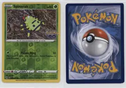 Spinarak (Peelable Ditto) Reverse Foil Pokemon Sword & Shield Pokemon Go #006 - Image 3