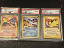 Sequential PSA 10 Zapdos Moltres Aarticuno Black Star AOKI Error Pokemon - Image 1