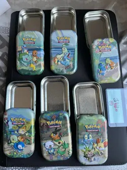 ALL 8 EMPTY Pokemon Celebrations 25th Anniv Mini Tins Complete Set |No Contents✨ - Image 3