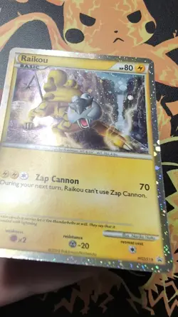 Pokemon Raikou HGSS19 Promo Holo - Image 2