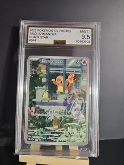 Pokemon SV Black Star Promo Charmander 044 AGS Mint+ 9.5 Full Art Holo 2023 - Image 1