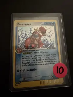 Crawdaunt 3/97 EX Dragon E-Reader Holo Rare, Pokemon TCG Near Mint NM - Image 1