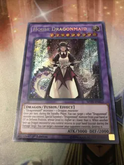 Yugioh! LP House Dragonmaid - MYFI-EN022 - Secret Rare - 1st Edition Lightly Pla - Image 1