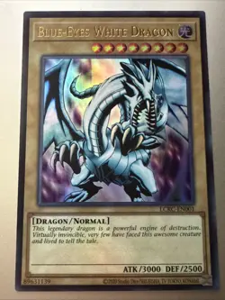 Blue-Eyes White Dragon (Version 1) LCKC-EN001 Legendary Collection Kaiba... - Image 1