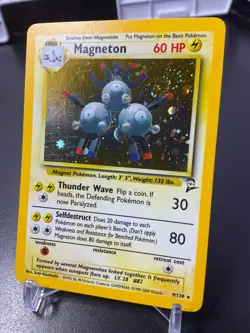 SWIRL WOTC - Magneton 9/130 - Base Set 2 - Holo Rare Pokemon Card (B) - Image 1