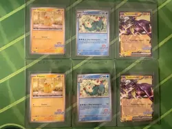 2 Sets of Pokemon TCG Illustration Contest 2024 Promo Cards (6 cards total) - C - Image 1