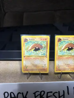 Kabuto 50/62 1st Edition Fossil Set Pokemon WOTC Card NM++ PACK FRESH + Bonus! - Image 2